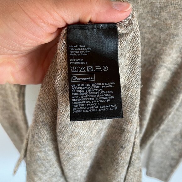 H&M Light Brown Mockneck Tunic Sweater - Picture 7 of 7